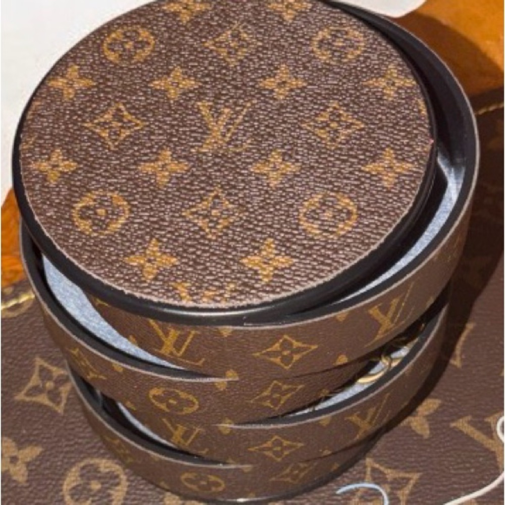 LV Brown monogram 4 tier stack jewelry organizer & mirror - Picture 4 of 5